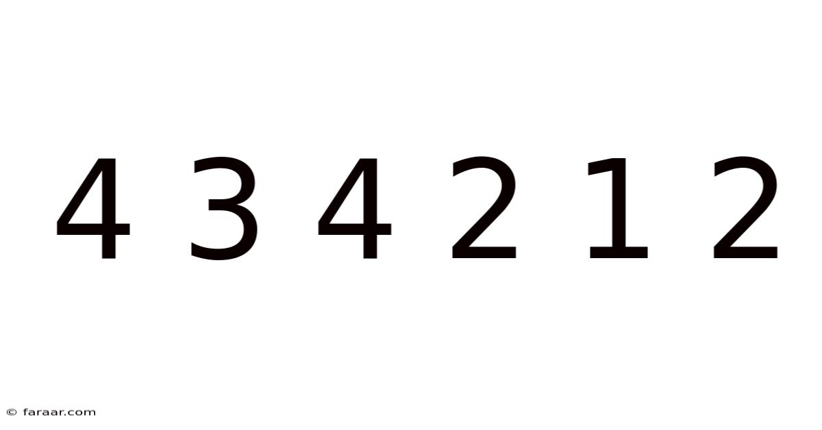 4 3 4 2 1 2
