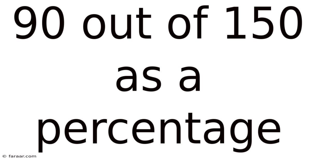 90 Out Of 150 As A Percentage