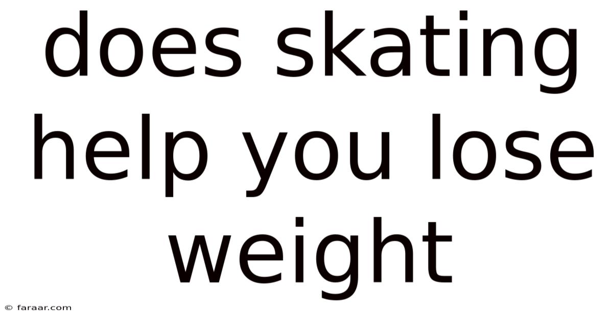 Does Skating Help You Lose Weight