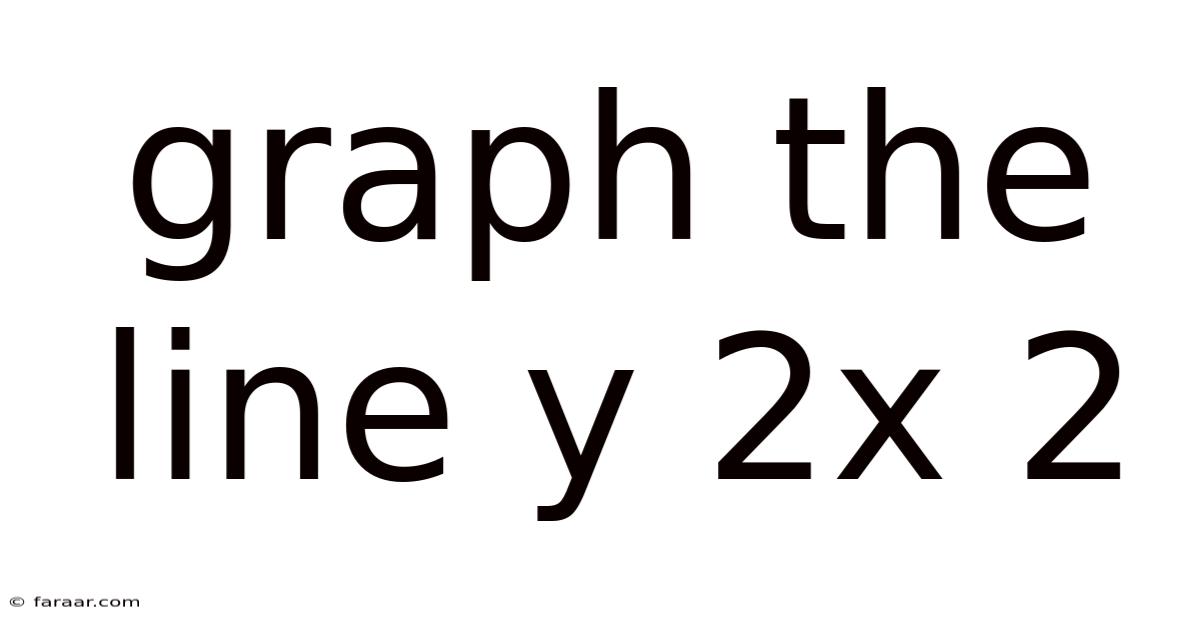 Graph The Line Y 2x 2