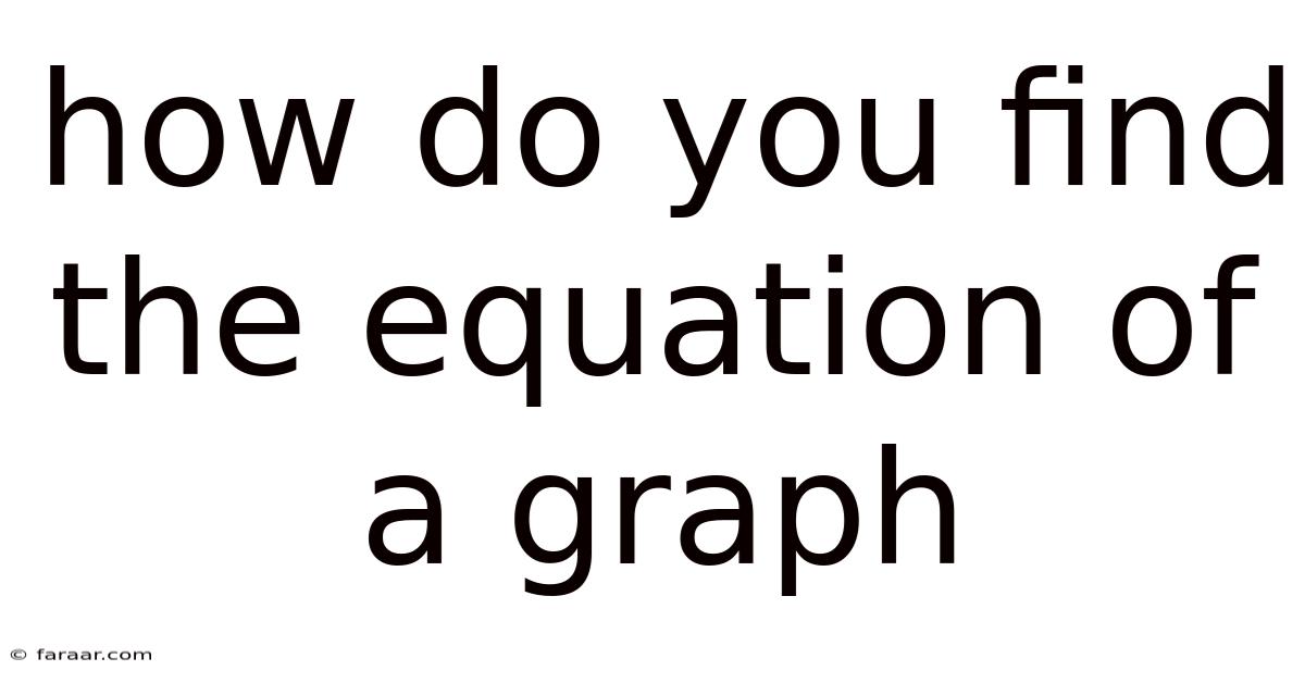 How Do You Find The Equation Of A Graph