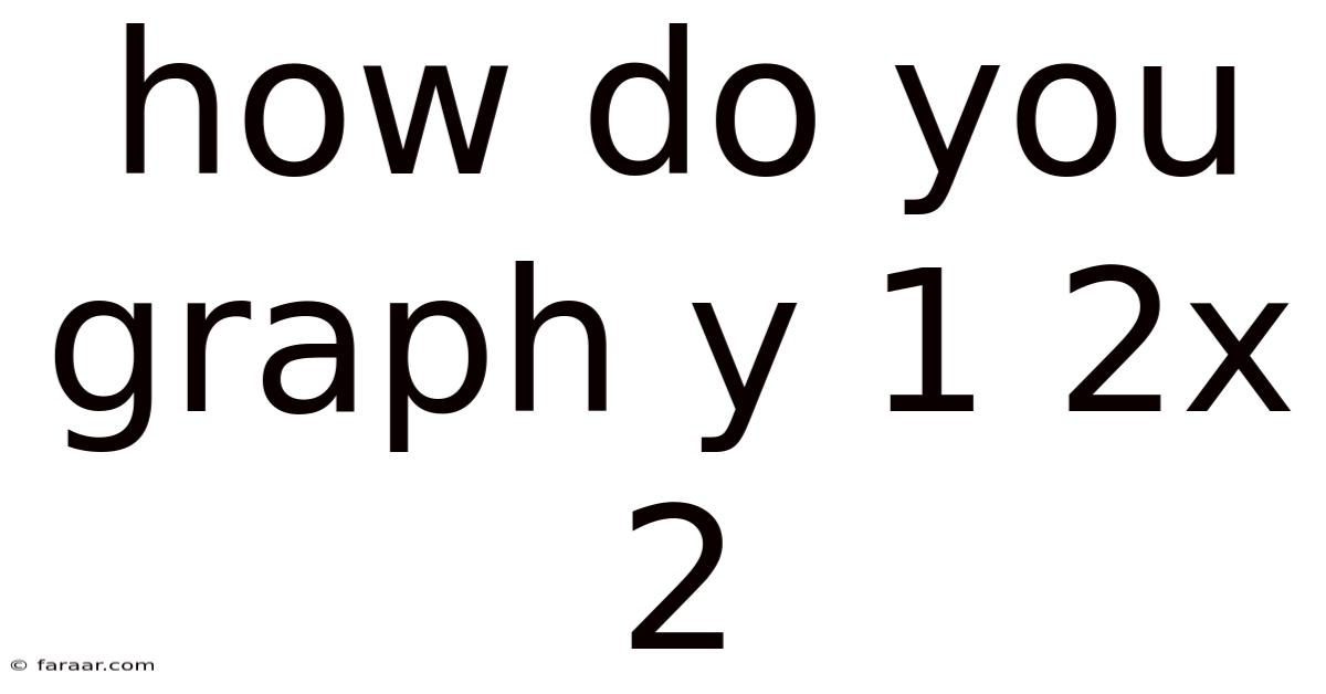 How Do You Graph Y 1 2x 2