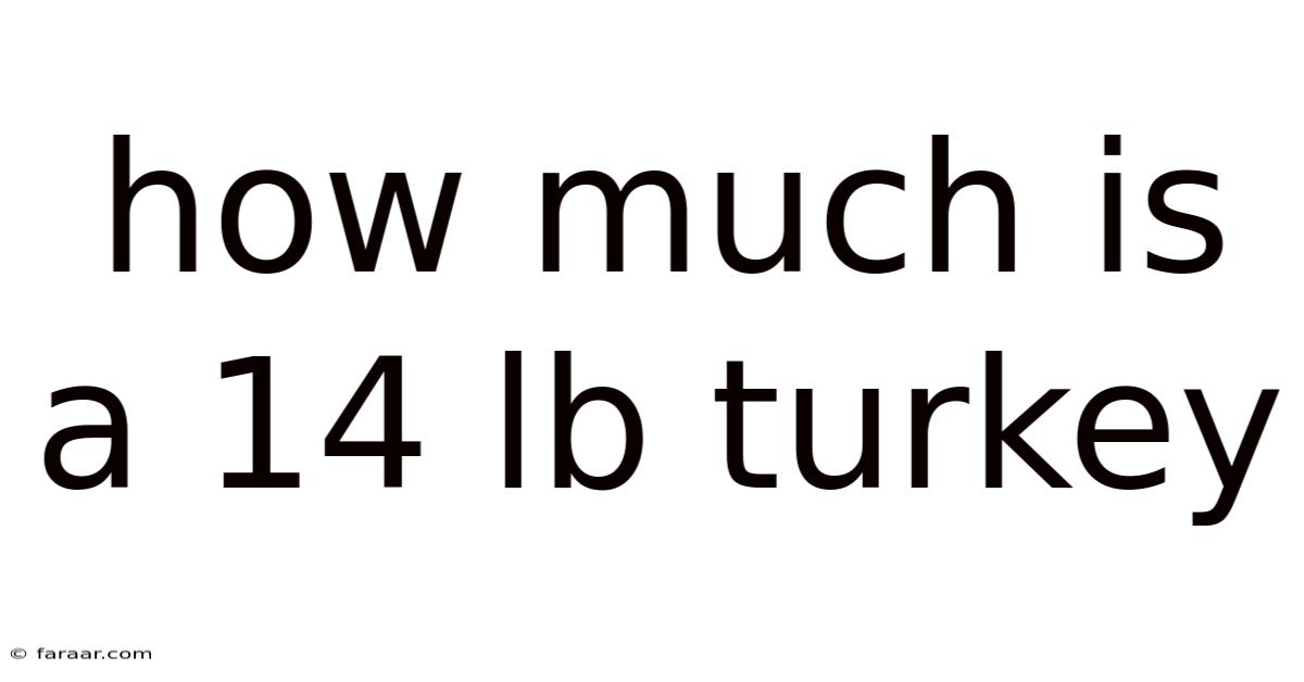 How Much Is A 14 Lb Turkey