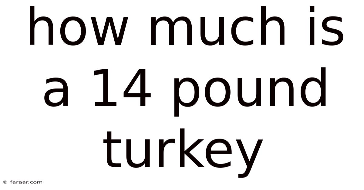How Much Is A 14 Pound Turkey