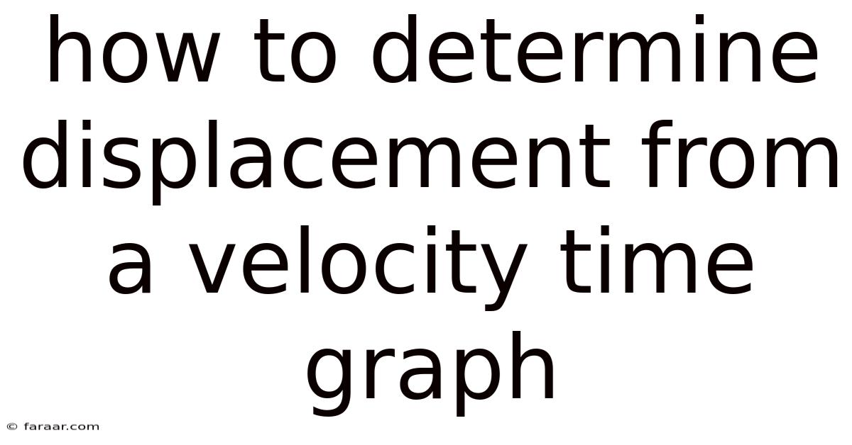 How To Determine Displacement From A Velocity Time Graph