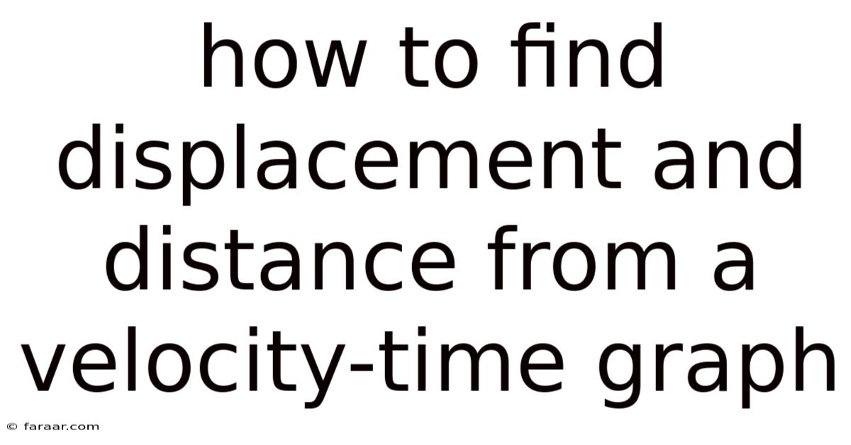 How To Find Displacement And Distance From A Velocity-time Graph