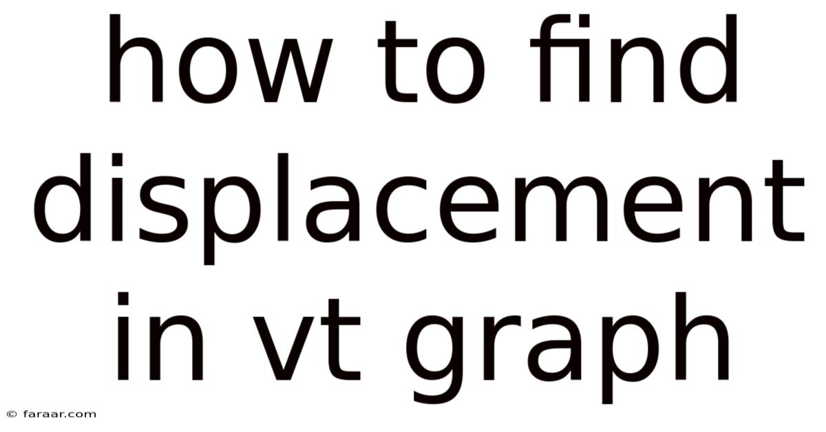 How To Find Displacement In Vt Graph