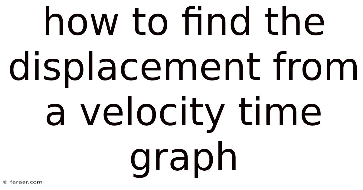 How To Find The Displacement From A Velocity Time Graph