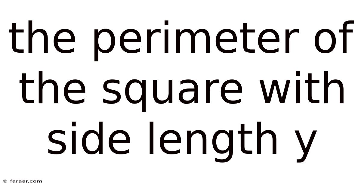 The Perimeter Of The Square With Side Length Y