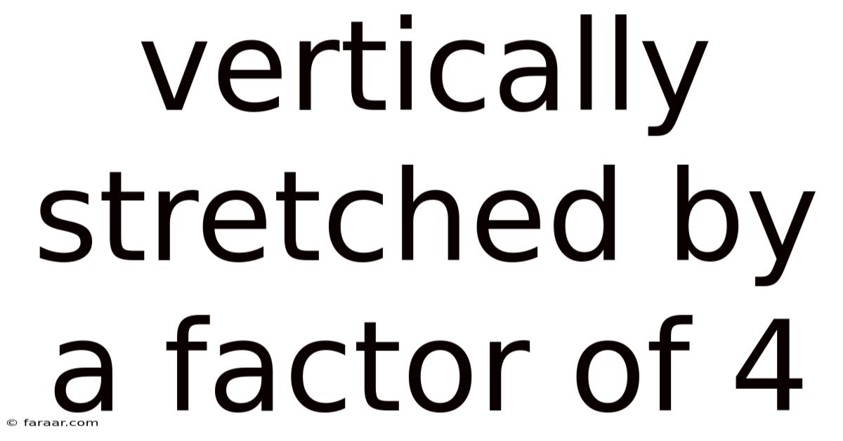 Vertically Stretched By A Factor Of 4