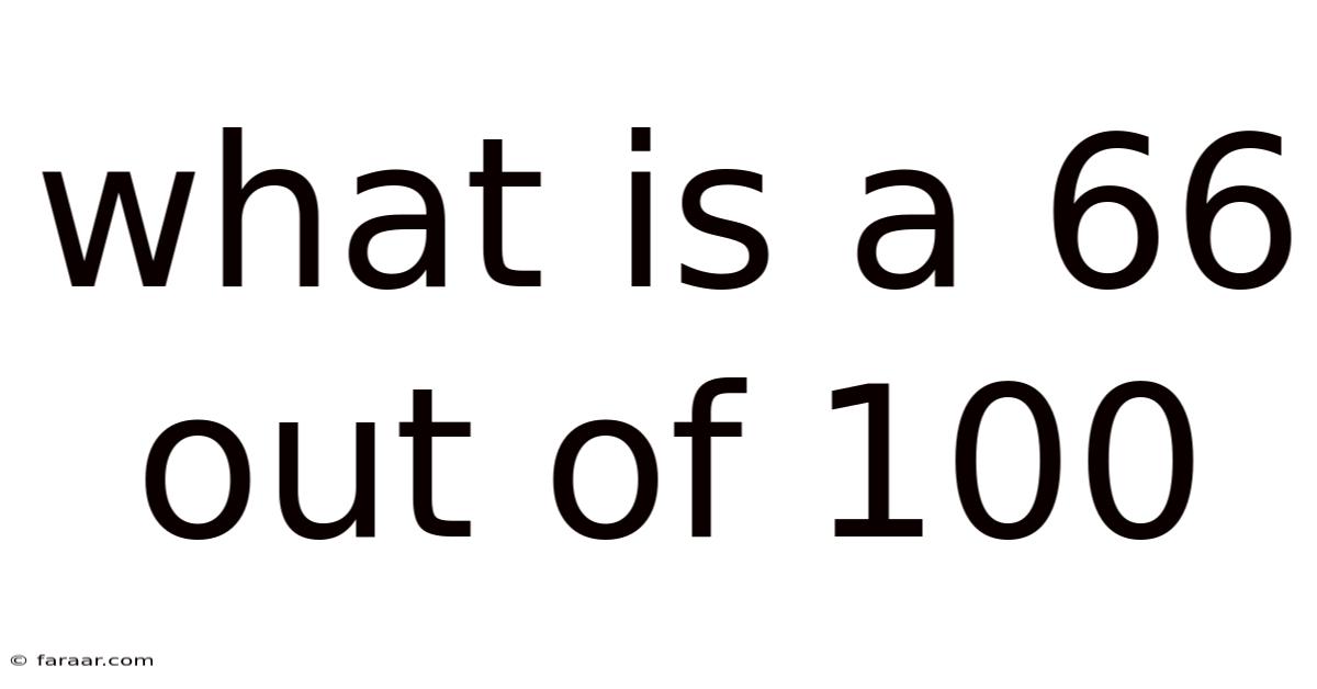What Is A 66 Out Of 100