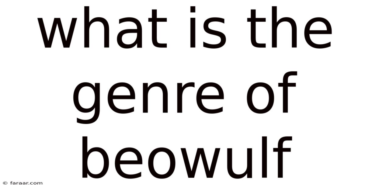 What Is The Genre Of Beowulf